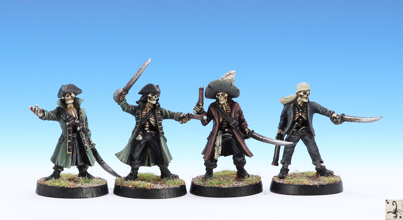 'Cursed Skeleton' CastNPlay Undead Pirate Miniatures